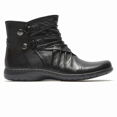Rockport Cobb Hill Penfield Bungee Stiefel Damen Schwarz KNT-143092
